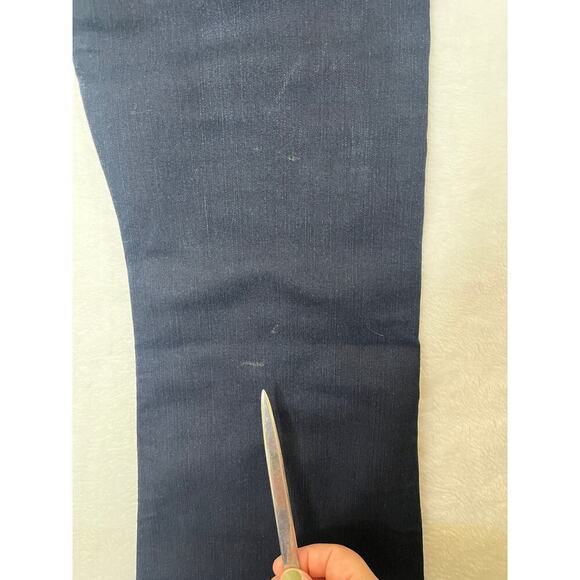 Rag & Bone 10 In Crop Flare DUNE Dark Wash Raw Hem Clean Girl sz 28 Made in USA - Picture 11 of 12